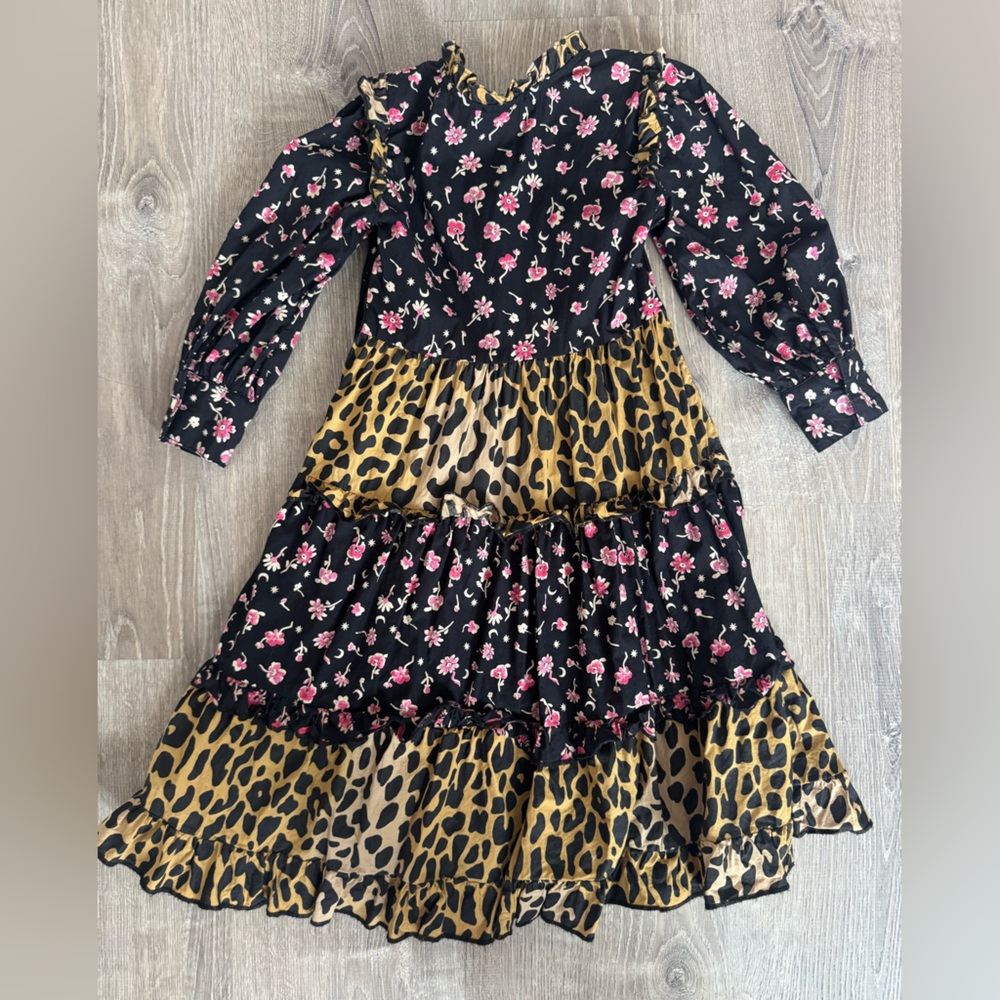 Scotch & Soda Black and Yellow Kids Casual Dress